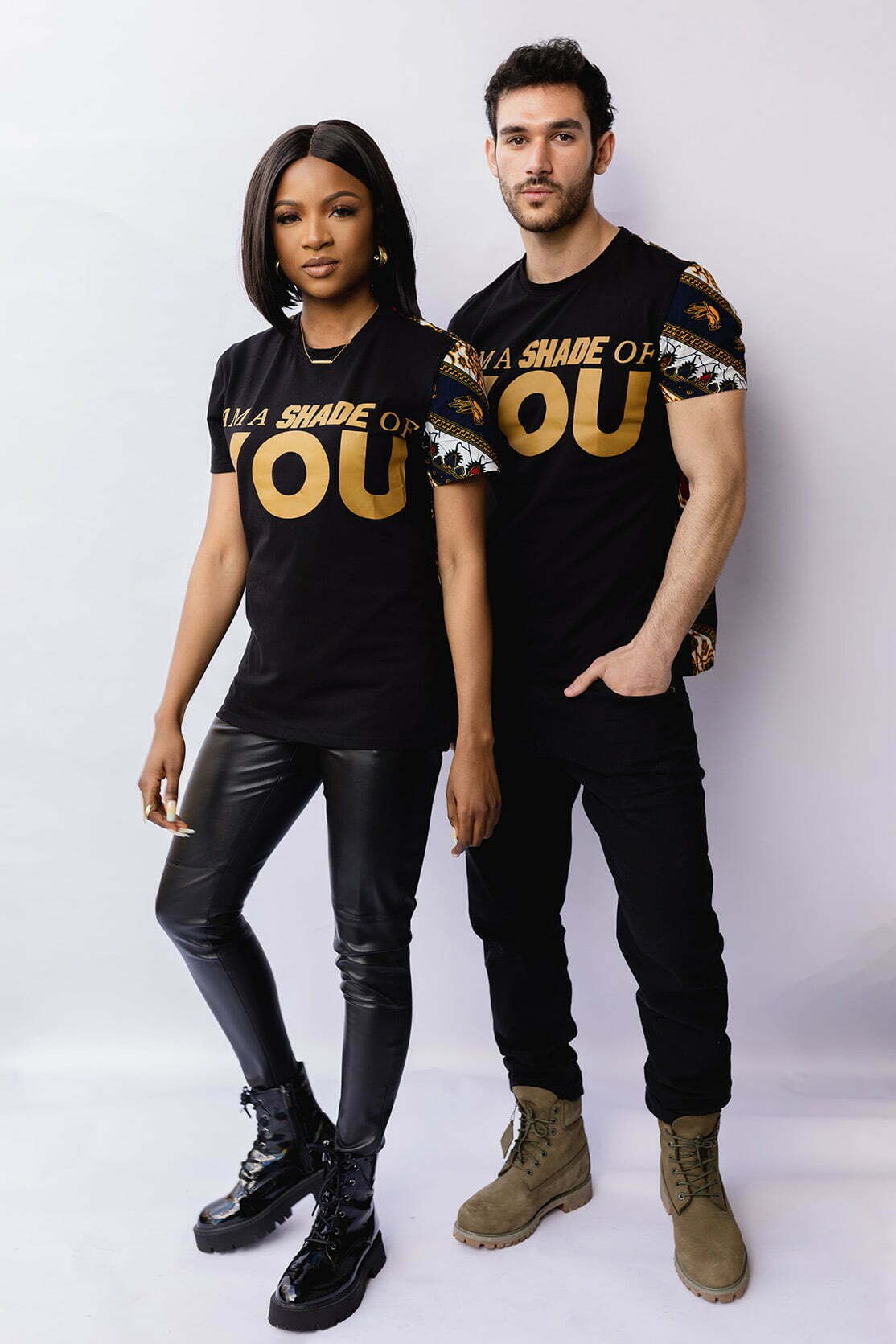 Ata Atsu Shirt - Clothing brand with all shades of African wax fabric palettes and bold